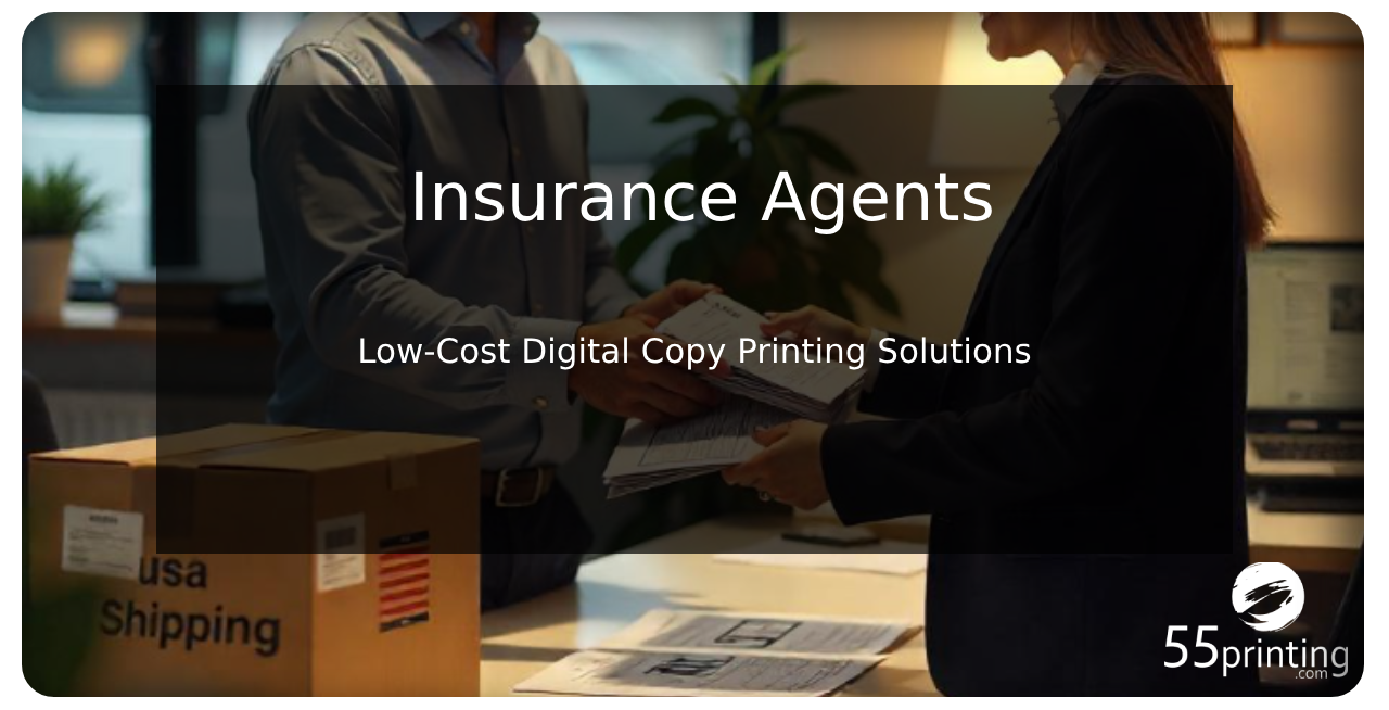 Color copy printing example for Insurance Agents – Low-Cost Digital Copy Printing Solutions