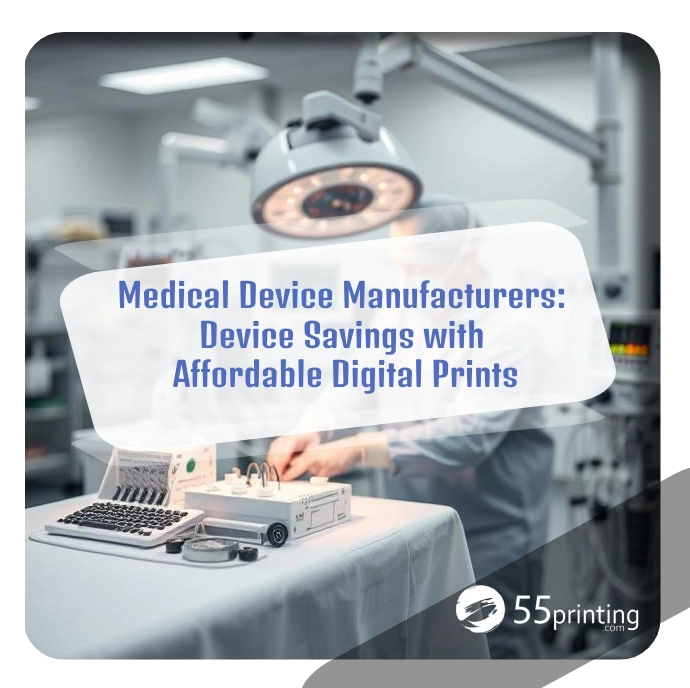 Color copy printing example for Medical Device Manufacturers: Device Savings with Affordable Digital Prints