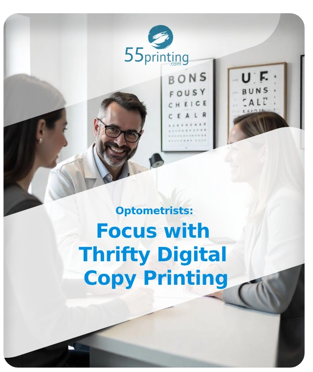 Color copy sample for Optometrists: Focus with Thrifty Digital Copy Printing