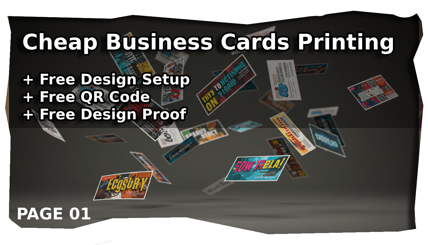 PAGE01CheapBusinessCardsPrinting FreeDesignSetup FreeQRCode FreeDesignProof 1