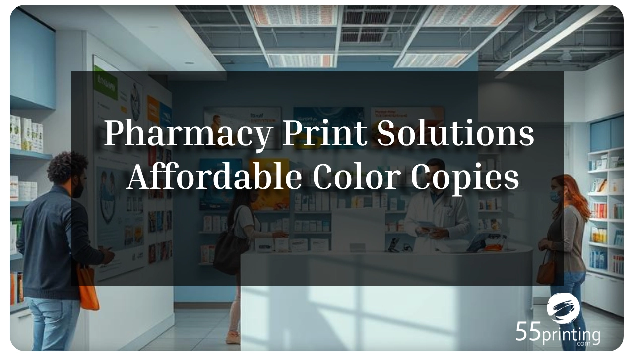 Color copy printing example for Pharmacy Print Solutions – Affordable Color Copies