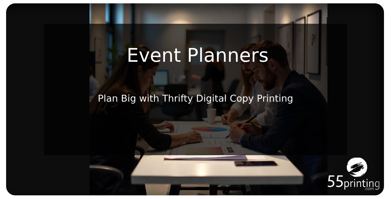 Color copy printing example for Event Planners: Plan Big with Thrifty Digital Copy Printing