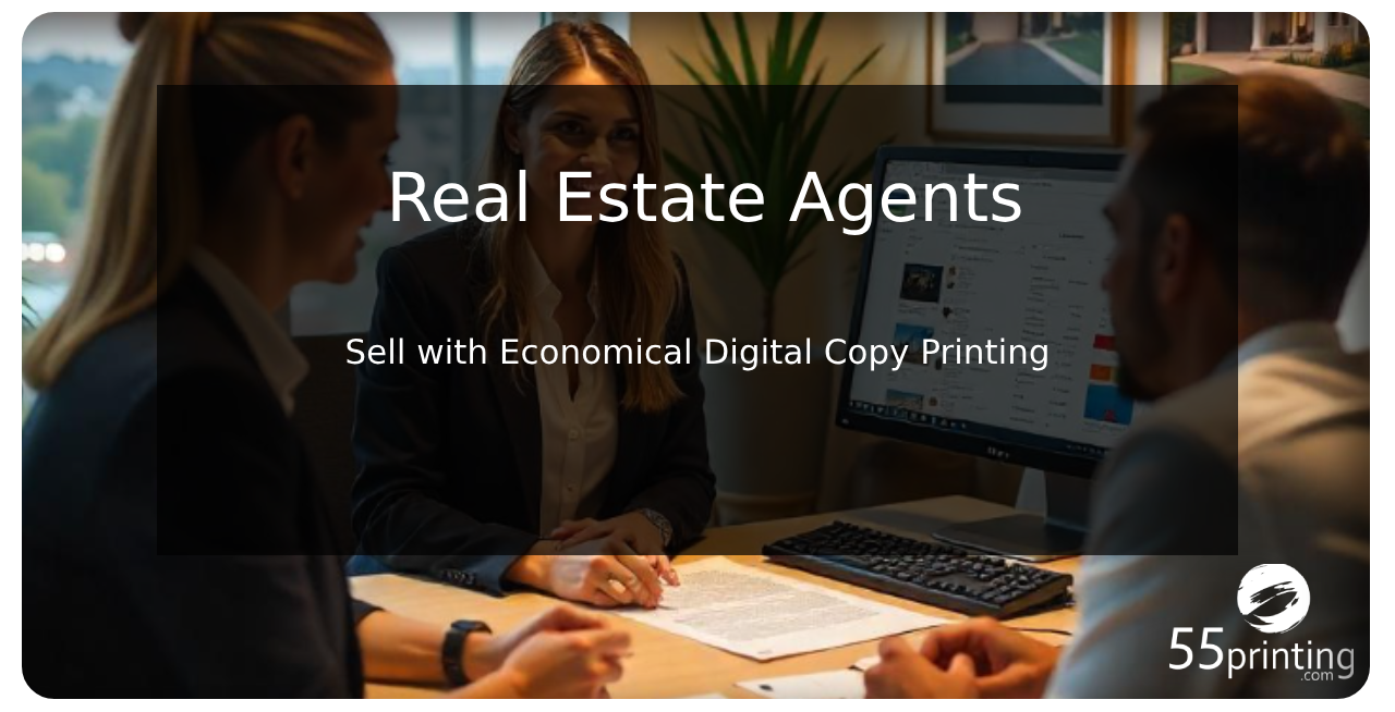 Color copy printing example for Real Estate Agents: Sell with Economical Digital Copy Printing