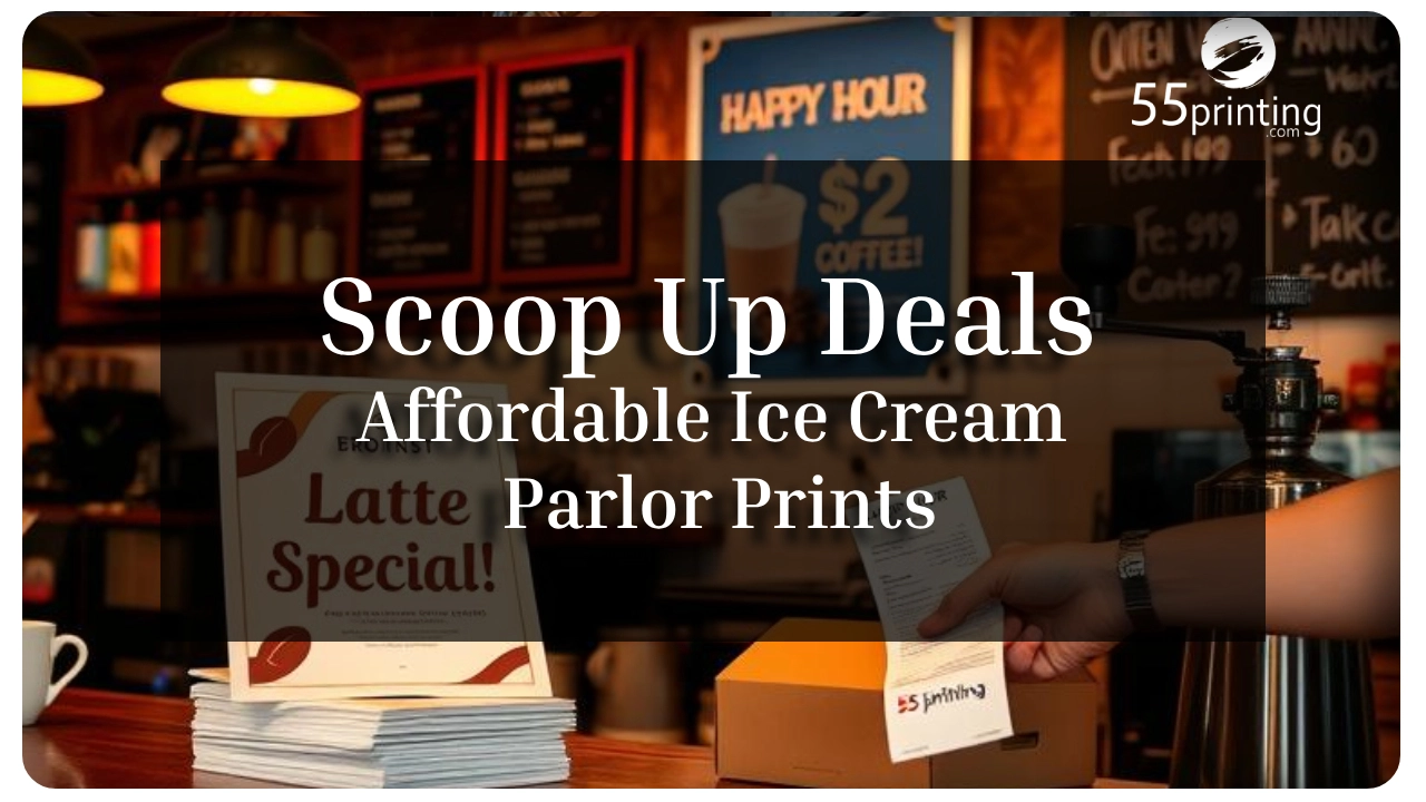 Color copy printing example for Scoop Up Deals - Affordable Ice Cream Parlor Prints