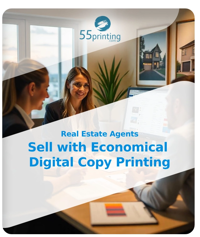 Color copy sample for Real Estate Agents: Sell with Economical Digital Copy Printing