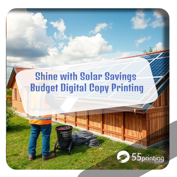 Color copy sample for Shine with Solar Savings – Budget Digital Copy Printing
