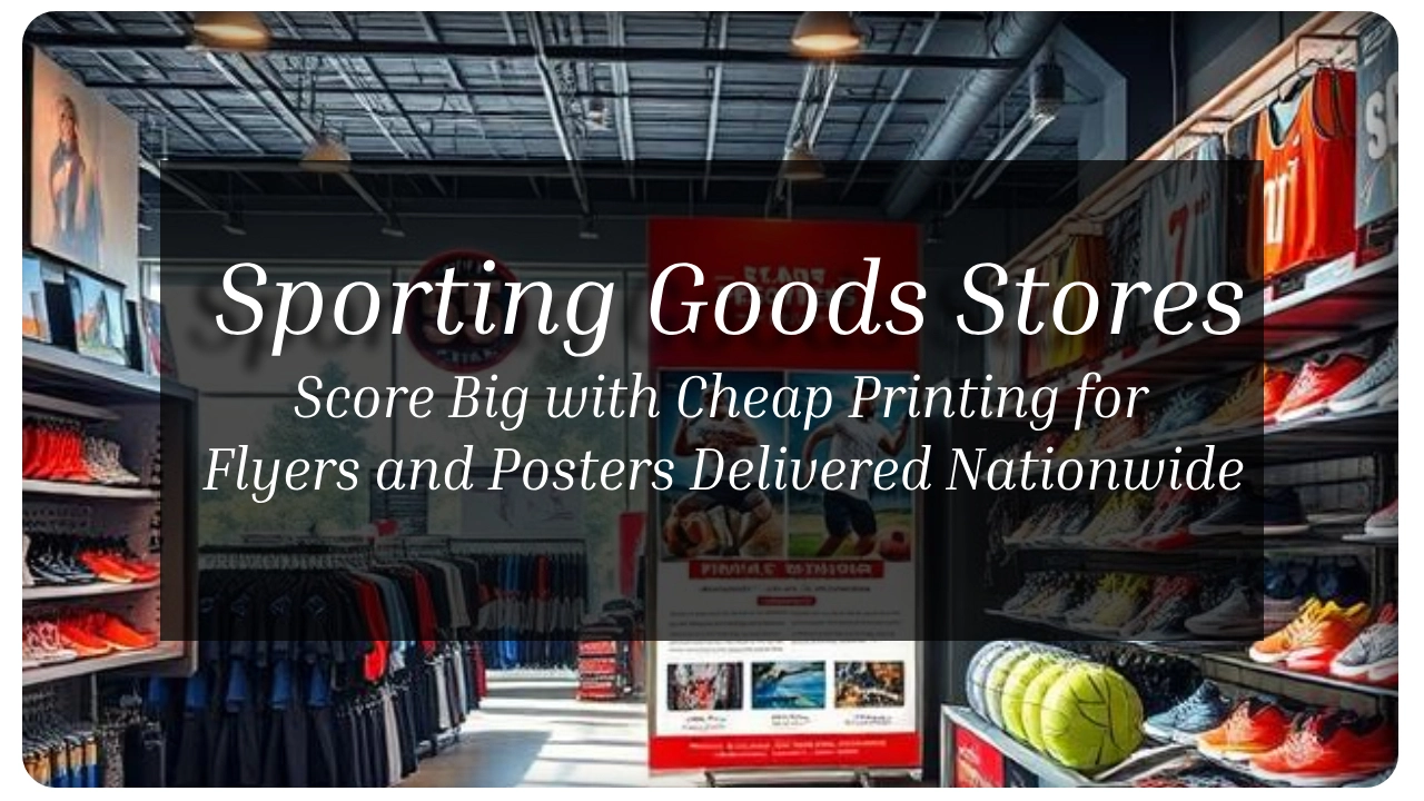 Color copy printing example for Sporting Goods: Cheap Printing for Flyers & Posters