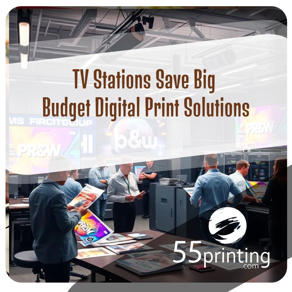 Color copy printing example for TV Stations Save Big – Budget Digital Print Solutions