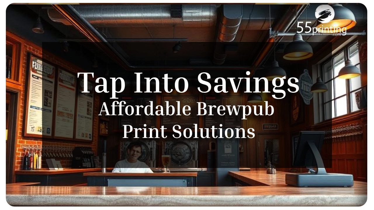 Color copy printing example for Tap Into Savings - Affordable Brewpub Print Solutions