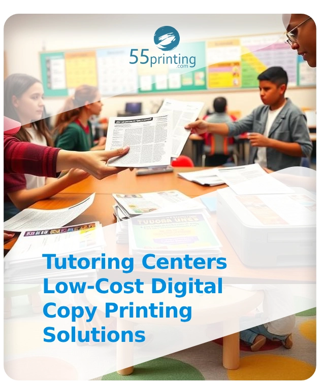 Color copy sample for Tutoring Centers – Low-Cost Digital Copy Printing Solutions