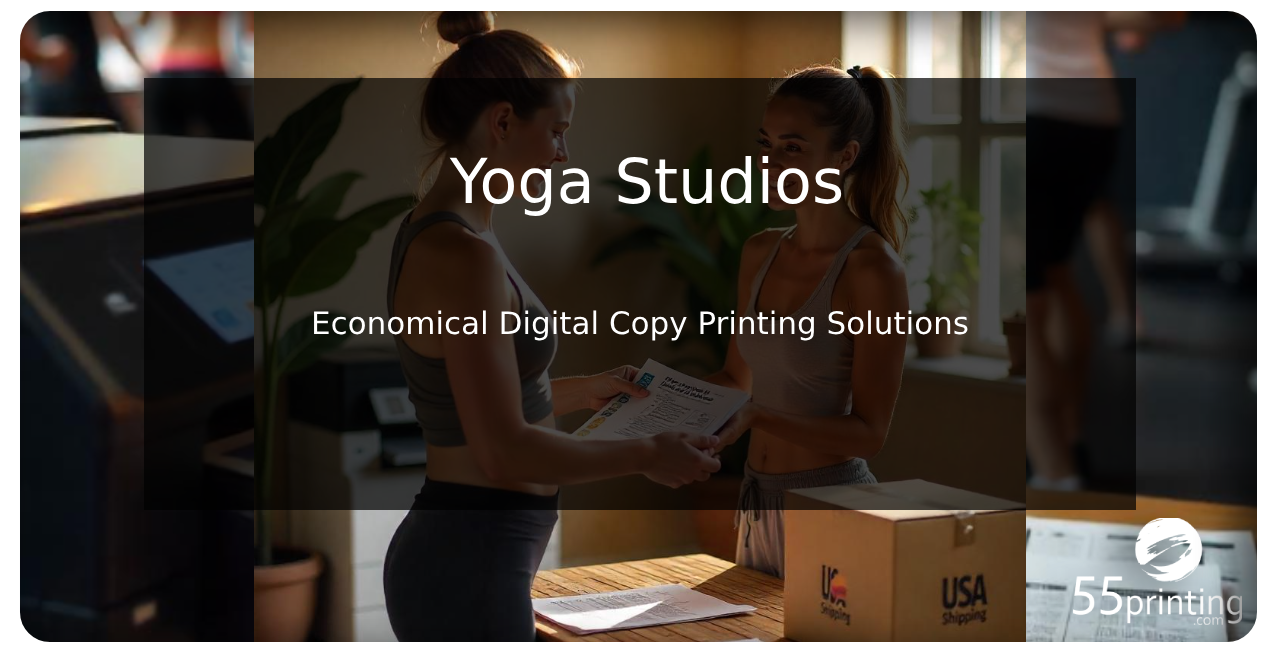 Color copy sample for Yoga Studios – Economical Digital Copy Printing Solutions