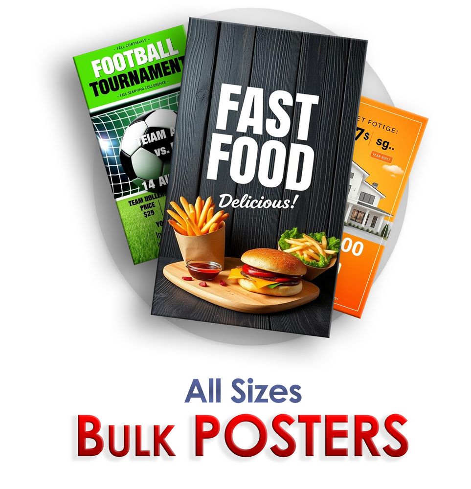 Sport Economical Custom Posters Bulk Printing template preview 5
