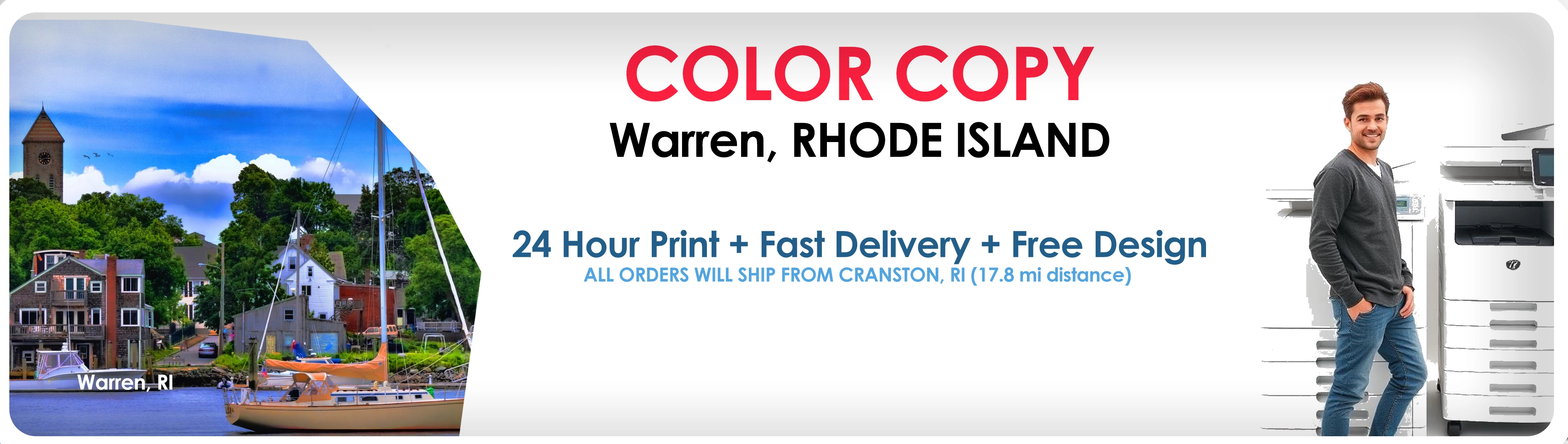 Warren, RI’s Best Color & Black & White Copies: 1-Day Delivery from Cranston