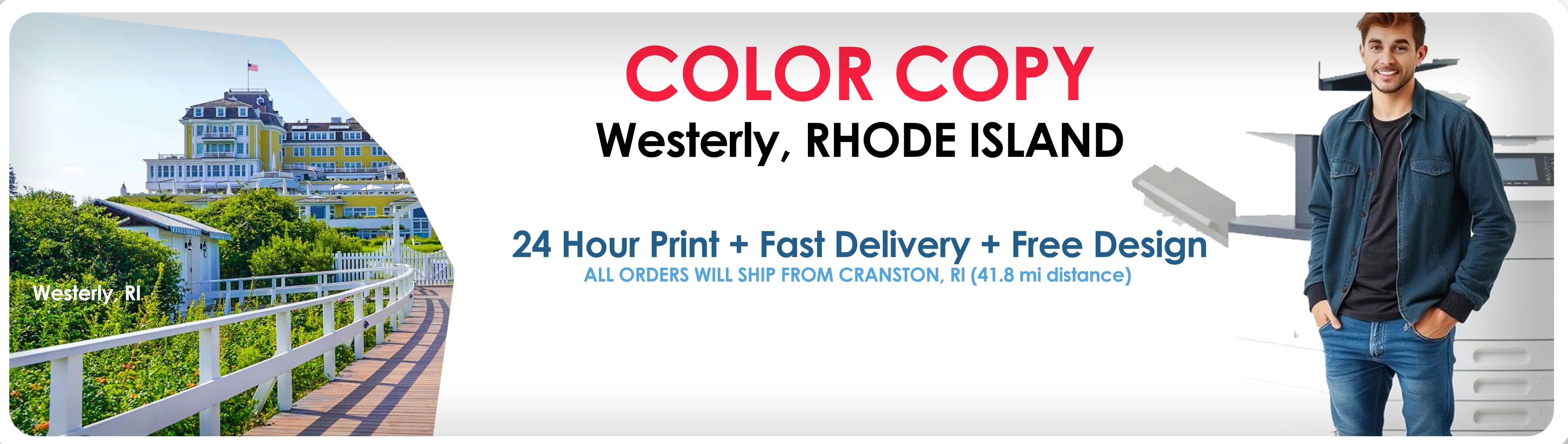 Color copy printing example for Westerly, RI: Stunning Color & Sharp Black and White Copies - 1-Day Delivery Guaranteed