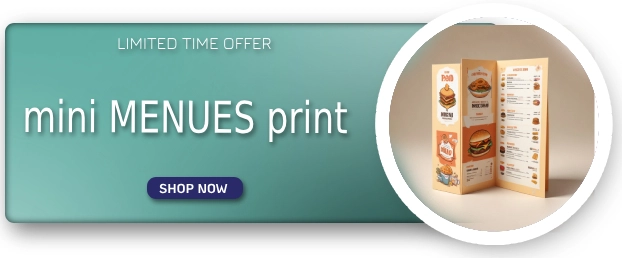 Save 10% on Mini Menus Printing | Up to $25 Savings