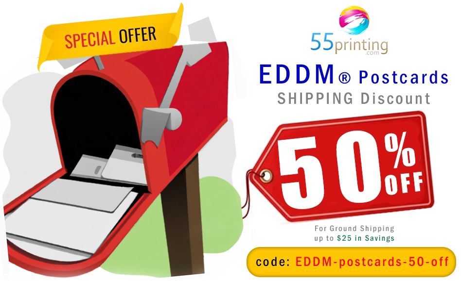 50% Off Ground Shipping for EDDM Postcards