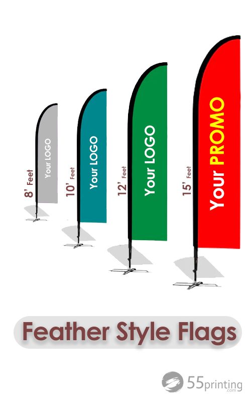 Cheap Feather Flags Printing template preview 1
