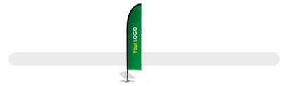 Sleek Feather Flag design example