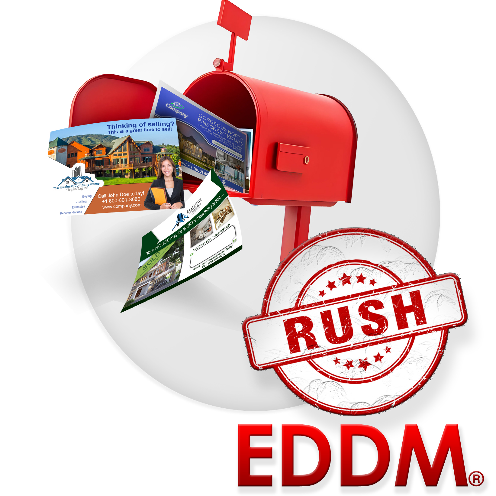 Basic Rush Eddm Printing Every Door Direct Mail template preview 1