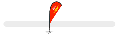 Teardrop style flags icon